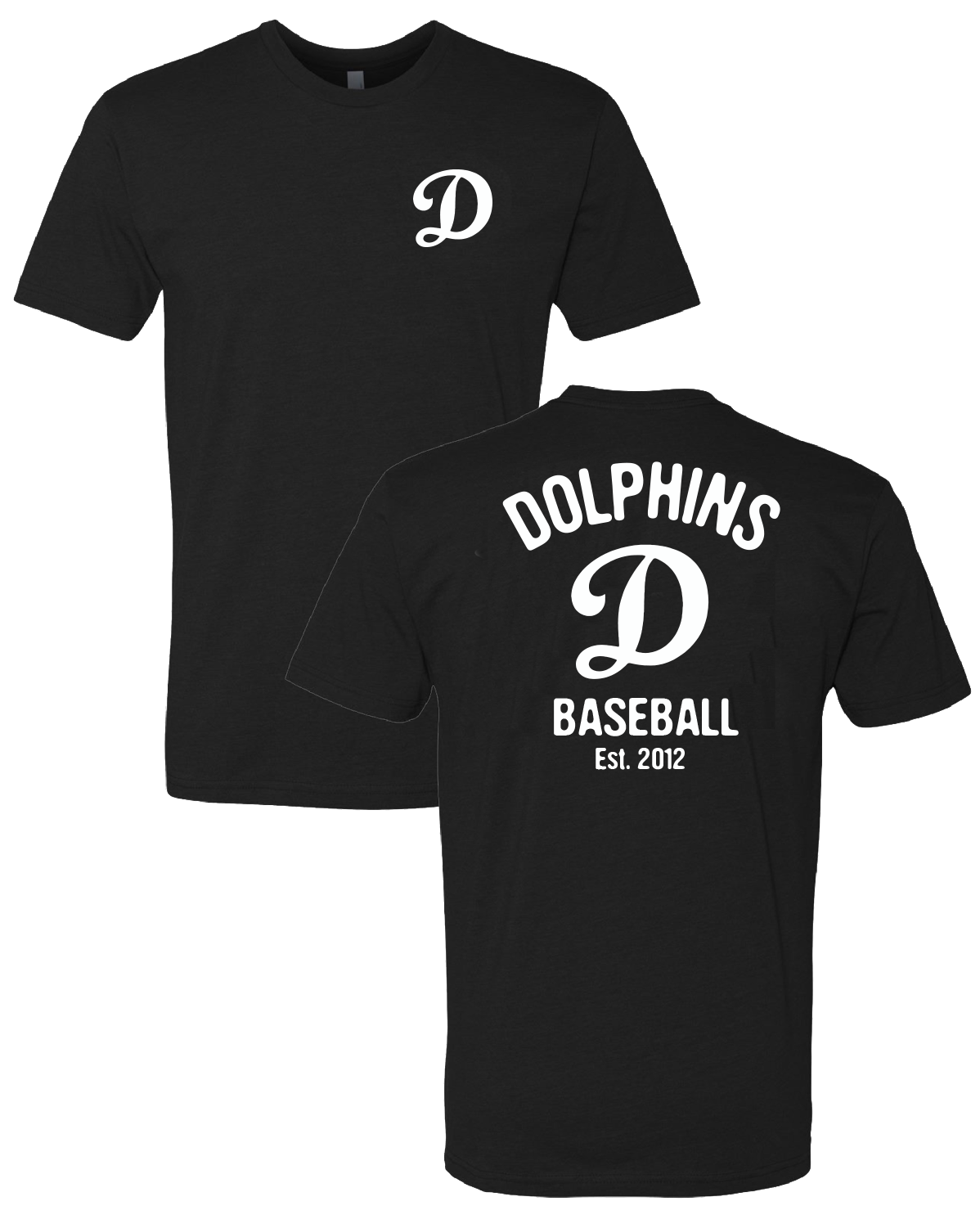 Dolphins Est 2012 - Tee (Cotton or Dri Fit) Youth & Adult