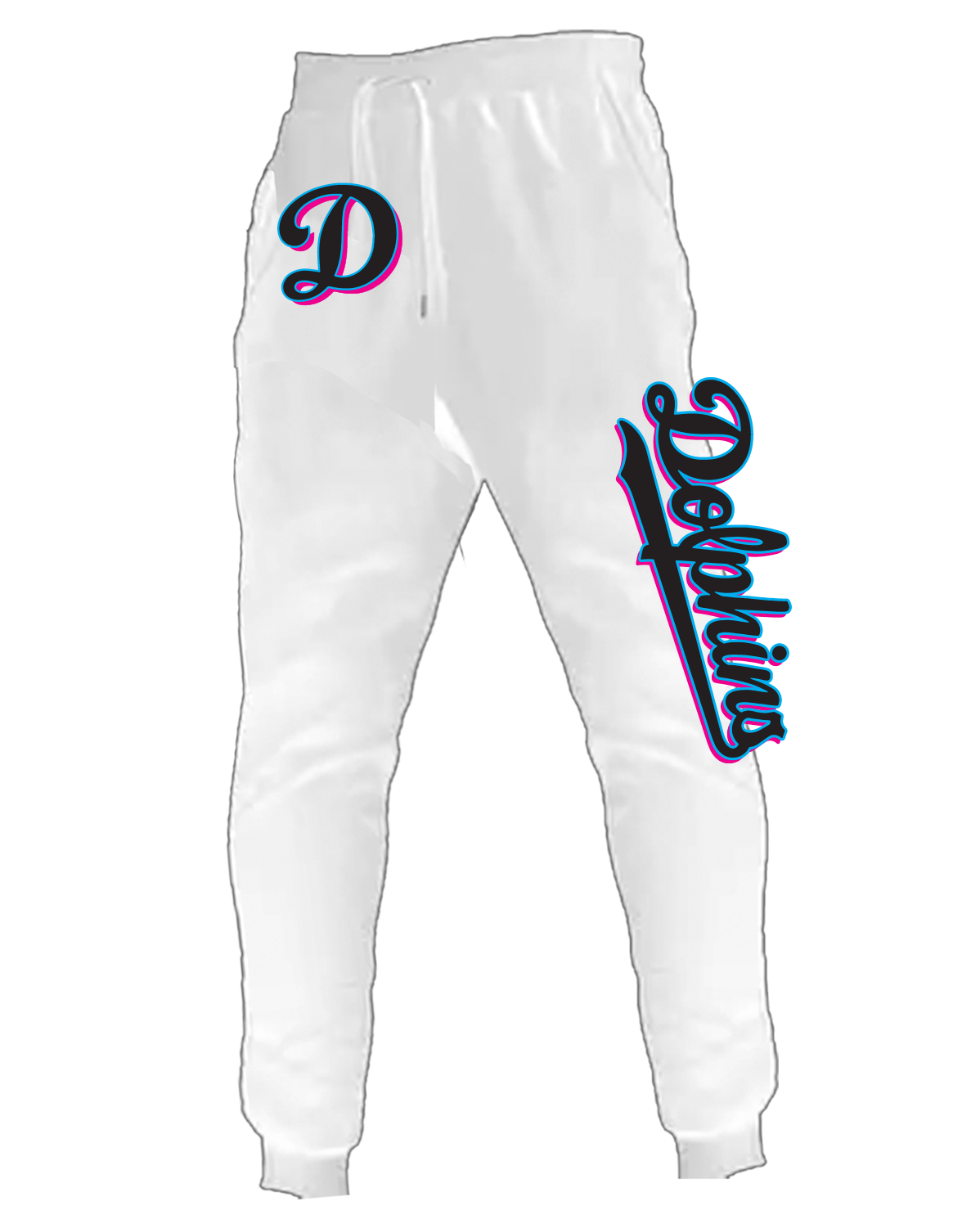Dolphins Sweatpant - Youth and Adult (White)