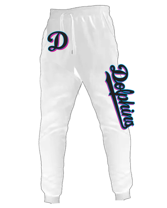Dolphins Sweatpant - Youth and Adult (White)