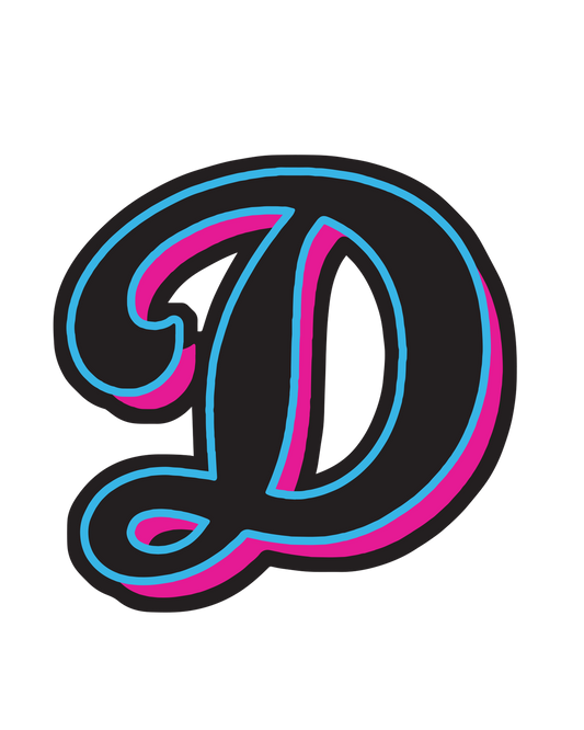 Dolphins D Stickers - Die Cut 1